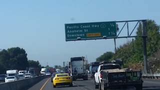 Cars on the 710 Freeway